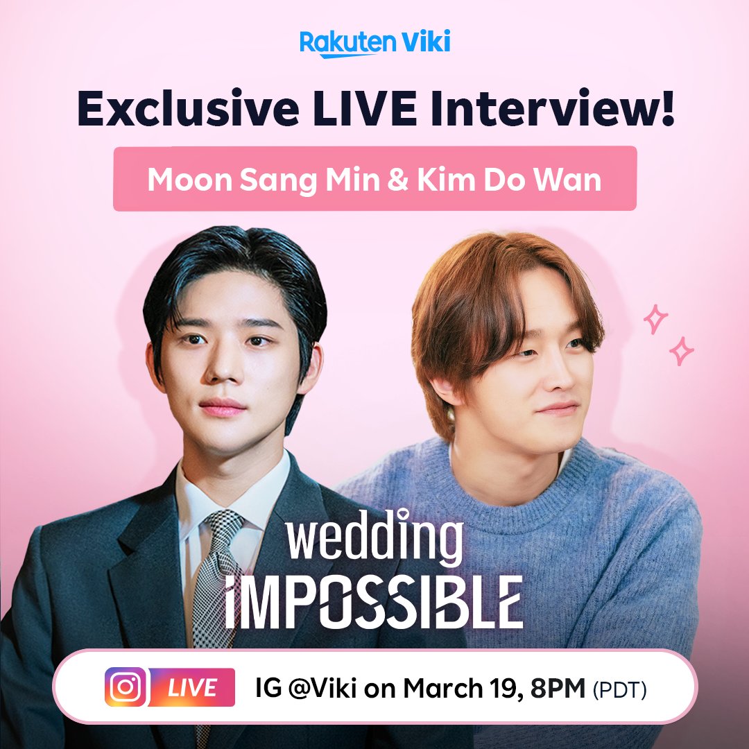 “Wedding Impossible” Stars Moon Sang Min And Kim Do Wan To Hold Exclusive Live Interview With Viki